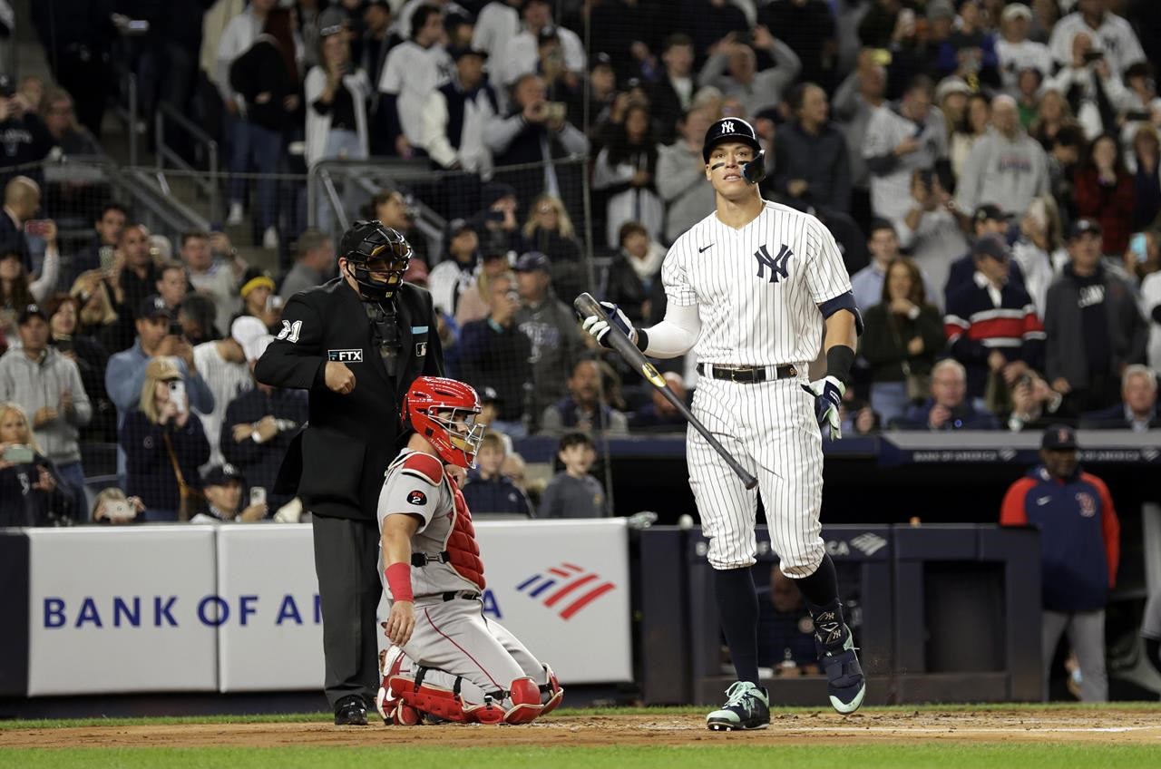 Judge bloqué à 60 home runs, les Yankees battent les Red Sox 5-4