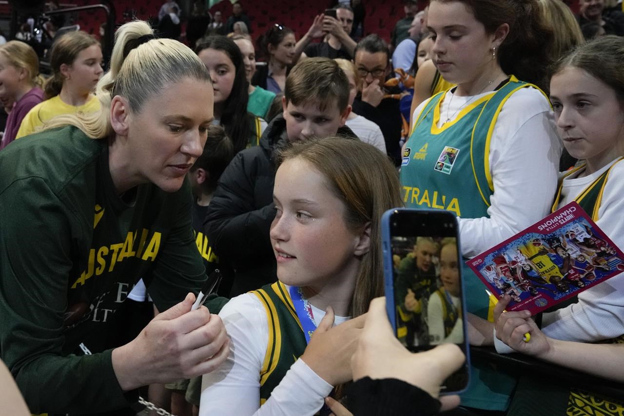 Lauren Jackson, des fans australiens appréciant sa finale de la Coupe du monde
