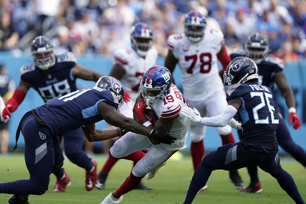 Le WR des Giants Kenny Golladay confus par un temps de jeu limité