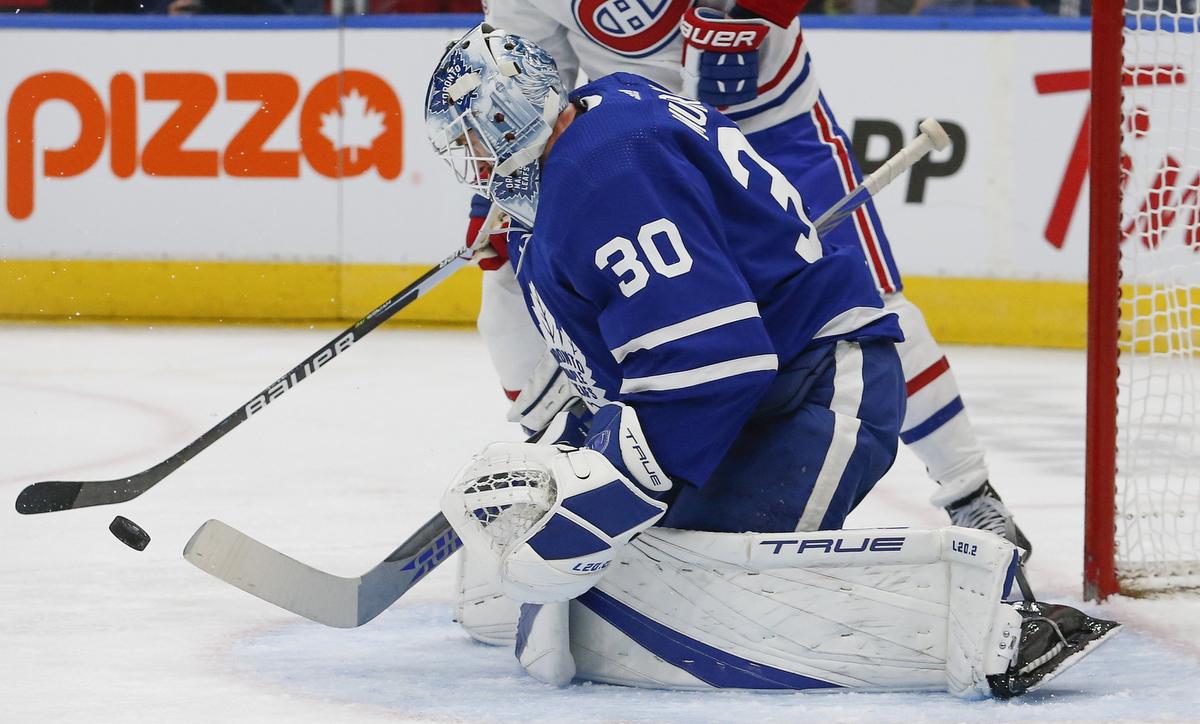Matt Murray des Leafs parfait pendant deux périodes dans la victoire contre les Canadiens