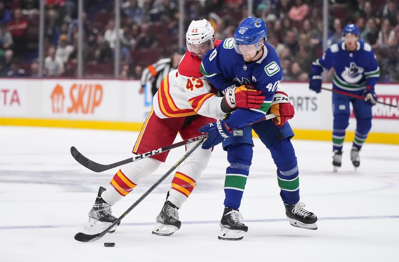 Stone marque en prolongation et les Flames s’imposent 3-2 en prolongation contre les Canucks