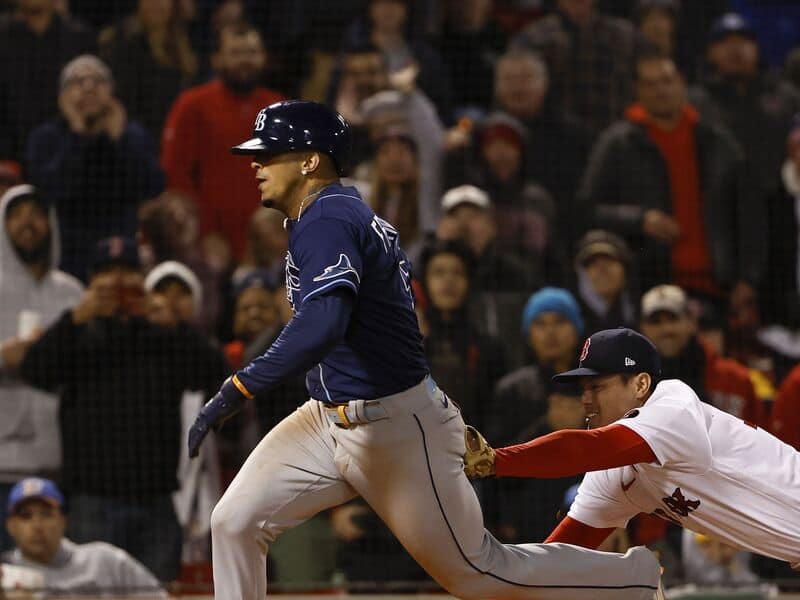 Les Rays en visite à Boston