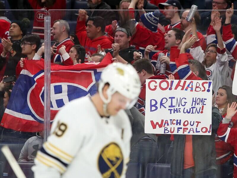 LNH : les Sabres sont tannÃ©s de voir les partisans du Canadien dans leur arÃ©na – TVA Sports