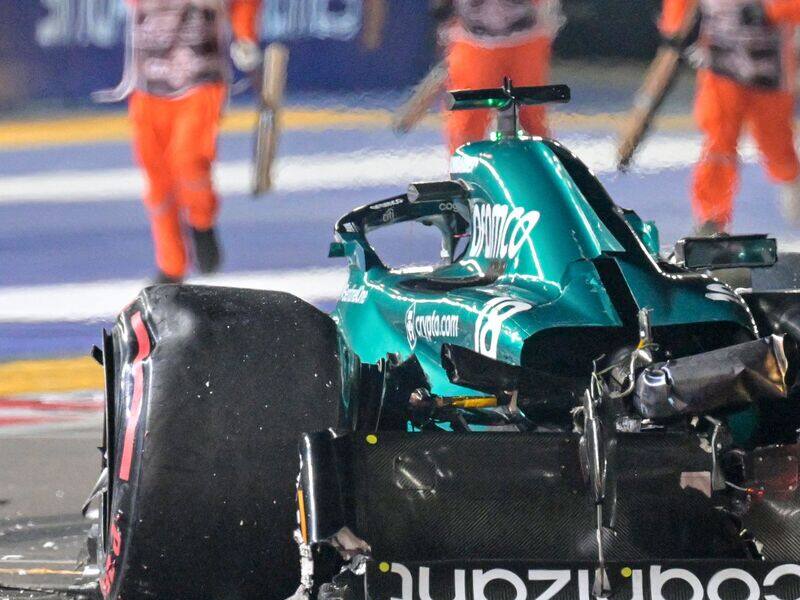 Une violente collision pour Lance Stroll – TVA Sports